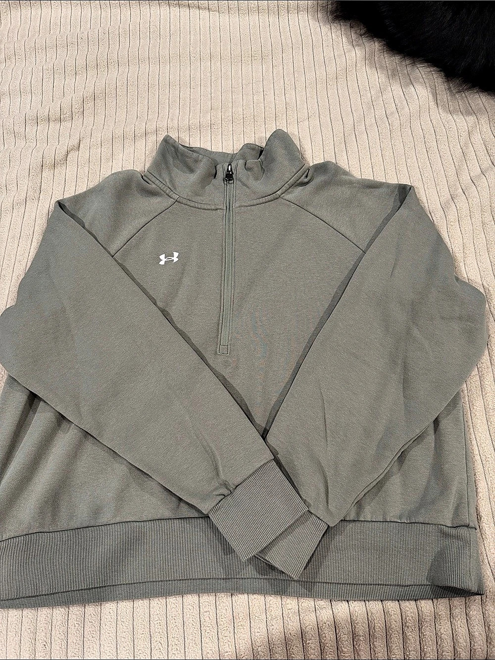 Under Armour Icon Fleece Oversized Half-Zip Pullover Green XL